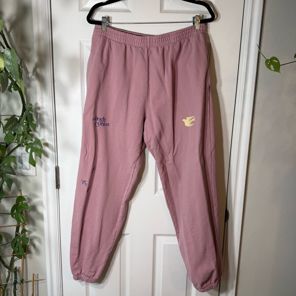Lonely Ghost Unisex mauve Sweatpants